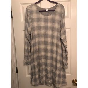 Old navy plaid swing dress
